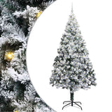 Vidaxl kunstkerstboom wit 240 cm pvc en staal en kunststof - afbeelding 2