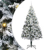 Vidaxl kunstkerstboom met 300 led wit 240 cm pvc en staal en kunststof