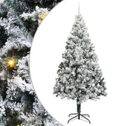 Vidaxl kunstkerstboom wit 240 cm pvc en staal en kunststof - afbeelding 2
