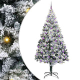 Vidaxl kunstkerstboom wit 240 cm pvc en staal en kunststof - afbeelding 2