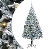 Vidaxl kunstkerstboom met 300 led wit 240 cm pvc en staal en kunststof