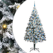 Vidaxl kunstkerstboom wit 240 cm pvc en staal en kunststof - afbeelding 2
