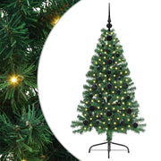 Vidaxl kunstmatig voorverlicht kerstboom met 150 led groen 120 cm pvc - afbeelding 2