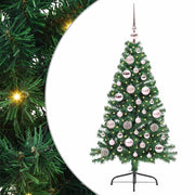 Vidaxl kunstmatig voorverlicht kerstboom met 150 led groen 120 cm pvc - afbeelding 2