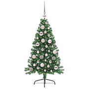 Vidaxl kunstmatig voorverlicht kerstboom met 150 led groen 120 cm pvc - afbeelding 3