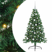Vidaxl kunstmatig voorverlicht kerstboom met 150 led groen 120 cm pvc - afbeelding 2