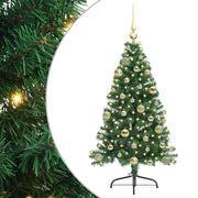 Vidaxl kunstmatig voorverlicht kerstboom met 150 led groen 120 cm pvc - afbeelding 2
