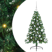 Vidaxl kunstmatig voorverlicht kerstboom met 150 led groen 120 cm pvc - afbeelding 2