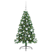 Vidaxl kunstmatig voorverlicht kerstboom met 150 led groen 120 cm pvc - afbeelding 3