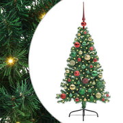 Vidaxl kunstmatig voorverlicht kerstboom met 150 led groen 120 cm pvc - afbeelding 2