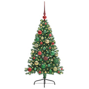 Vidaxl kunstmatig voorverlicht kerstboom met 150 led groen 120 cm pvc - afbeelding 3