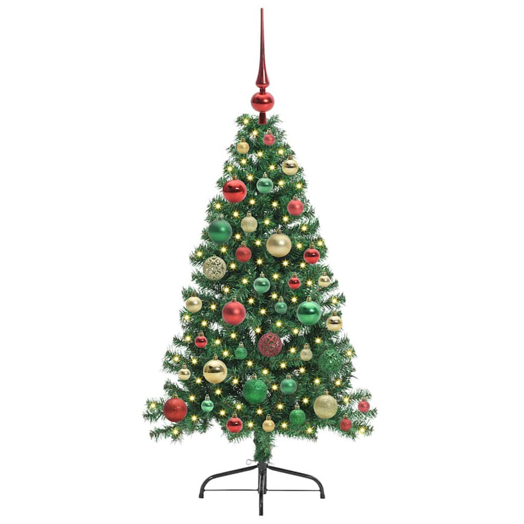 Vidaxl kunstmatig voorverlicht kerstboom met 150 led groen 120 cm pvc