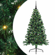 Vidaxl kunstmatig voorverlicht kerstboom met 150 led groen 150 cm pvc - afbeelding 2