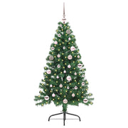 Vidaxl kunstmatig voorverlicht kerstboom met 150 led groen 150 cm pvc - afbeelding 2
