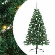 Vidaxl kunstmatig voorverlicht kerstboom met 150 led groen 150 cm pvc - afbeelding 2
