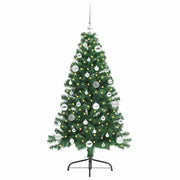 Vidaxl kunstmatig voorverlicht kerstboom met 150 led groen 150 cm pvc - afbeelding 3