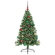 Vidaxl kunstmatig voorverlicht kerstboom met 150 led groen 150 cm pvc - afbeelding 3