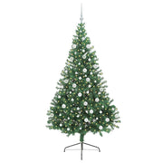 Vidaxl kunstmatig voorverlicht kerstboom met 300 led groen 180 cm pvc - afbeelding 3