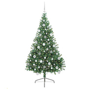 Vidaxl kunstmatig voorverlicht kerstboom met 300 led groen 180 cm pvc - afbeelding 3