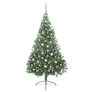 Vidaxl kunstmatig voorverlicht kerstboom met 300 led groen 210 cm pvc - afbeelding 3