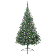 Vidaxl kunstmatig voorverlicht kerstboom met 300 led groen 210 cm pvc - afbeelding 3