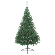 Vidaxl kunstmatig voorverlicht kerstboom met 300 led groen 240 cm pvc - afbeelding 3
