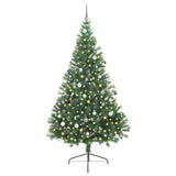 Vidaxl kunstmatig voorverlicht kerstboom met 300 led groen 240 cm pvc - afbeelding 3