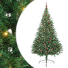 Vidaxl kunstmatig voorverlicht kerstboom met 300 led groen 240 cm pvc