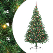 Vidaxl kunstmatig voorverlicht kerstboom met 300 led groen 240 cm pvc - afbeelding 2
