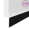 Vidaxl schroefbare deurborstelafsluitingen 12 pcs wit 100 cm