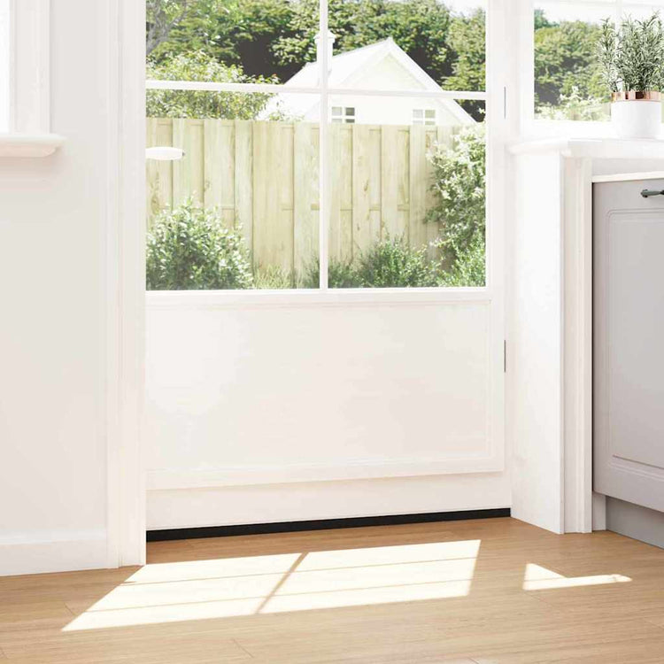 Vidaxl schroefbare deurborstelafsluitingen 2 pcs wit 100 cm