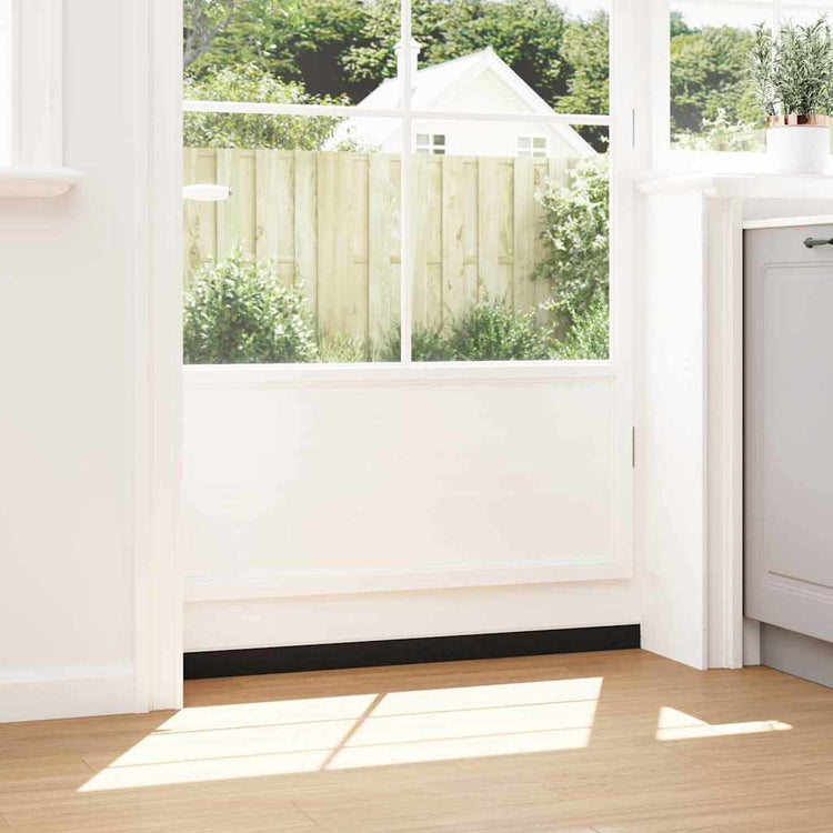 Vidaxl schroefbare deurborstelafsluitingen 2 pcs wit 100 cm