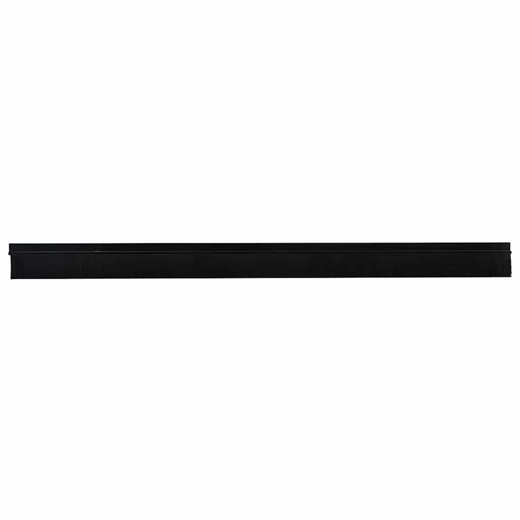 Vidaxl zelfklevende deurborstels 6 pcs zwart 100 cm aluminium legering