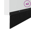 Vidaxl schroefbare deurborstelafsluitingen 2 pcs zwart 100 cm