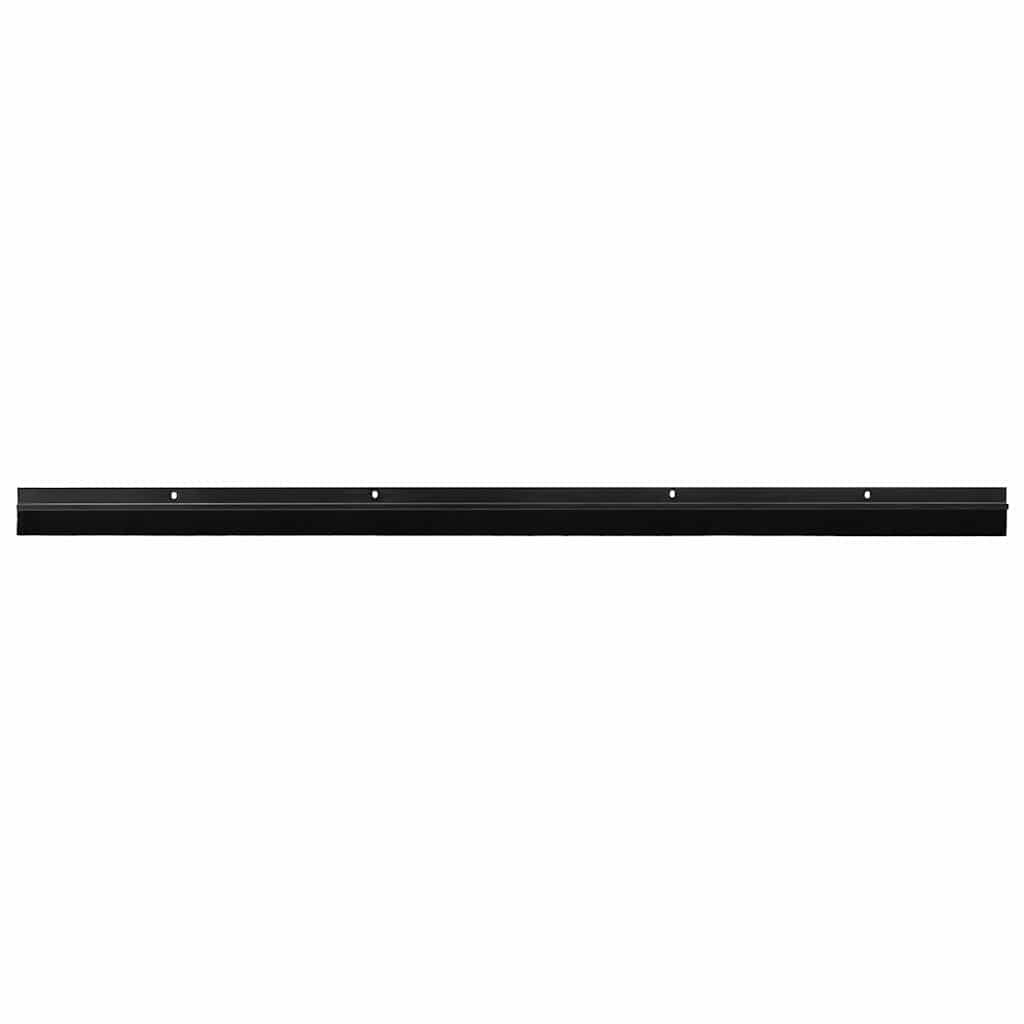 Vidaxl schroefbare deurborstelafsluitingen 6 pcs zwart 100 cm