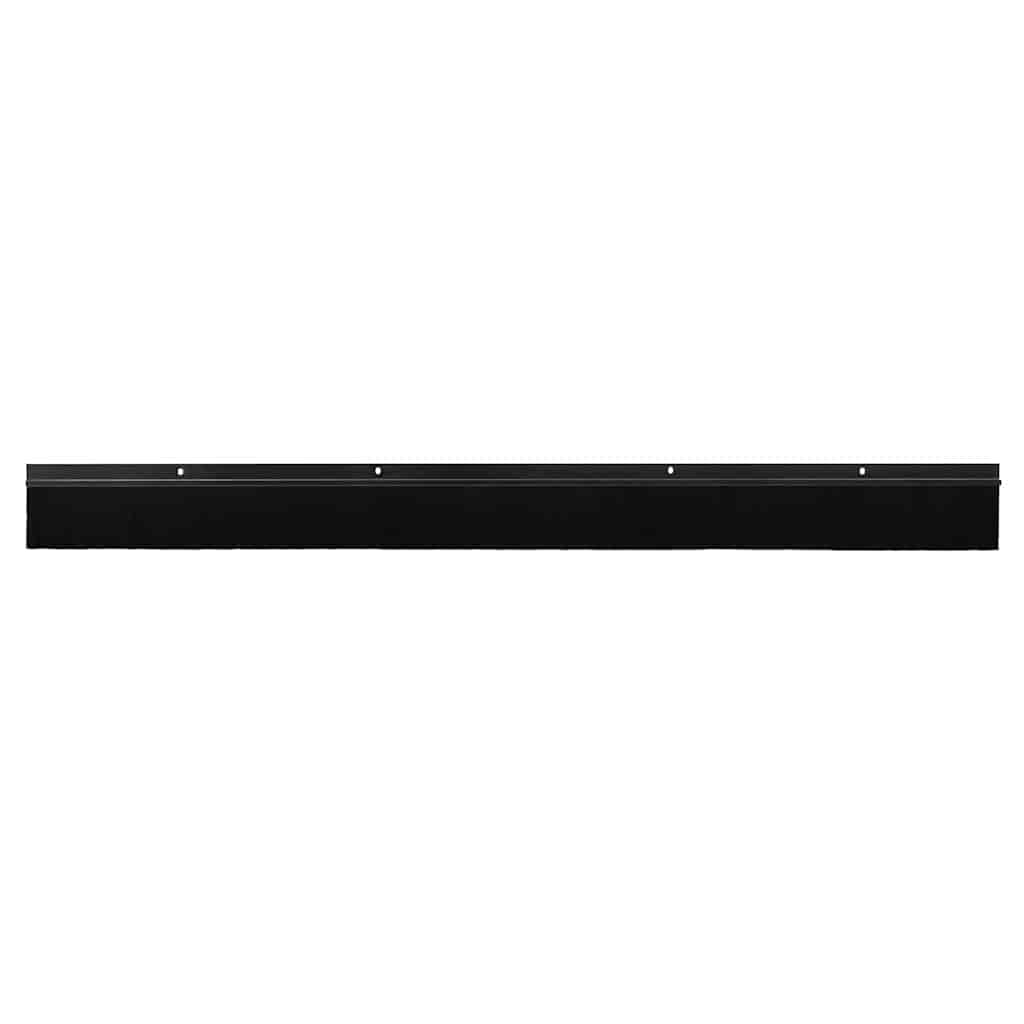 Vidaxl schroefbare deurborstelafsluitingen 12 pcs zwart 100 cm