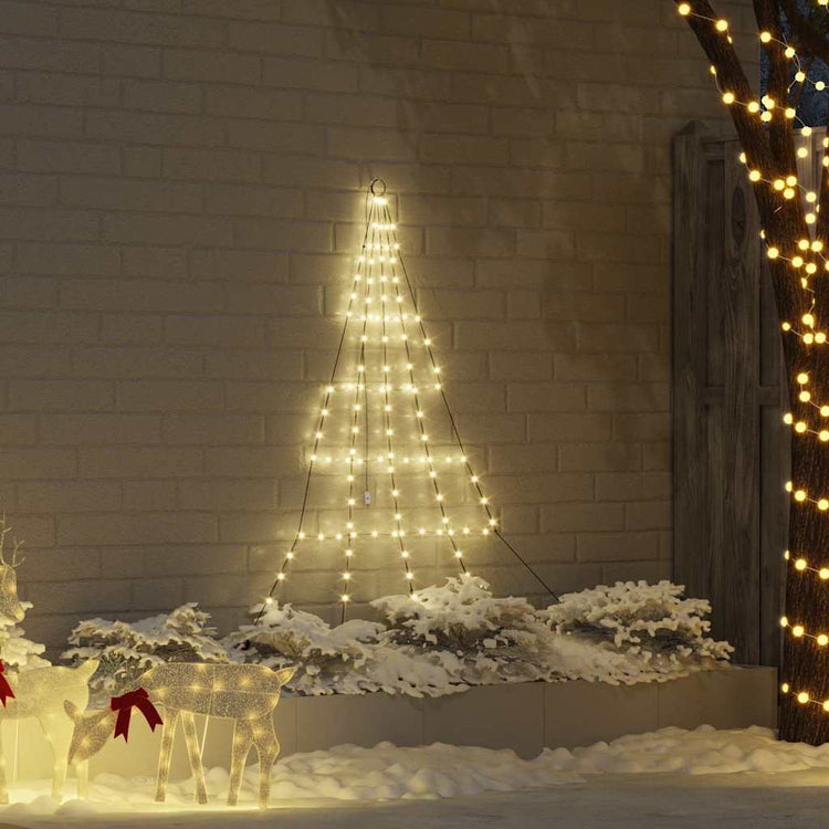 Vidaxl led kerstboom met grondspiesjes warmwit 182 cm metaal