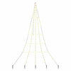 Vidaxl led kerstboom met grondspiesjes warmwit 306 cm metaal