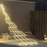 Vidaxl led kerstboom met grondspiesjes warmwit 511 cm metaal - afbeelding 1