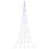 Vidaxl led kerstboom met grondspiesjes met 276 led blauw 511 cm metaal