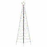 Vidaxl led kerstboom ekenas 250 cm 390 led's meerkleurig staal - afbeelding 2
