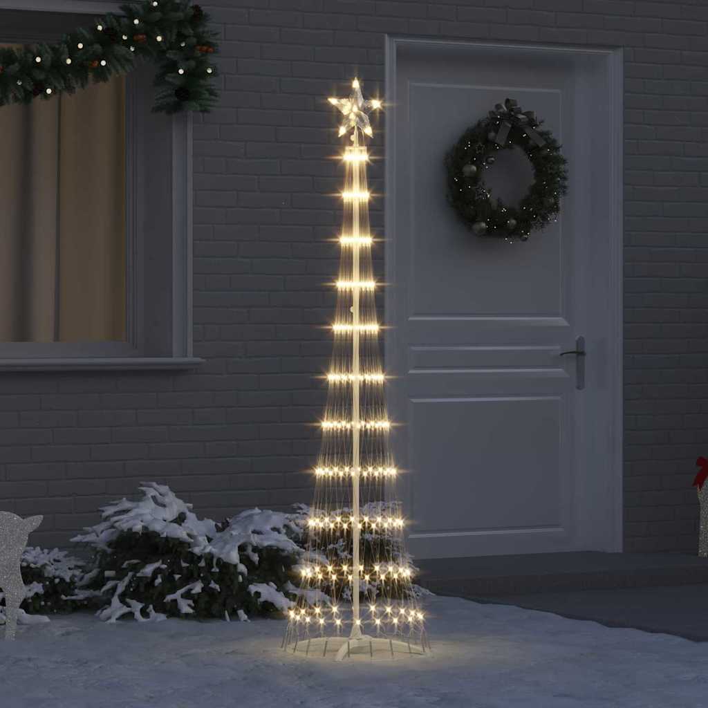 Vidaxl led kerstboom warmwit 51 x 51 x 190 cm metaal