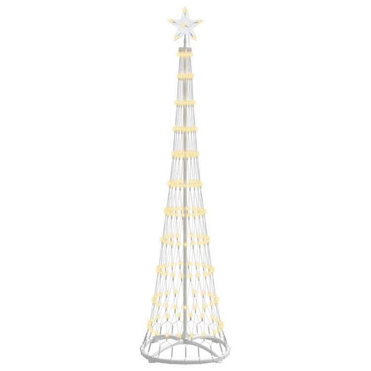 Vidaxl led kerstboom warmwit 51 x 51 x 190 cm metaal