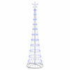 Vidaxl led kerstboom met 230 led blauw 51 x 51 x 190 cm metaal