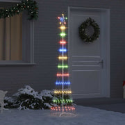 Vidaxl led kerstboom multikleur 51 x 51 x 190 cm metaal - afbeelding 1