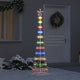 Vidaxl led kerstboom multikleur 51 x 51 x 190 cm metaal