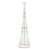 Vidaxl led kerstboom met 230 led multikleur 51 x 51 x 190 cm metaal