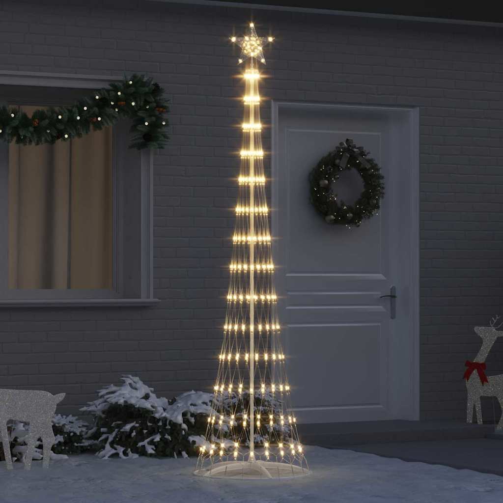 Vidaxl led kerstboom warmwit 250 cm metaal