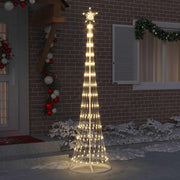 Vidaxl led kerstboom warmwit 250 cm metaal - afbeelding 3