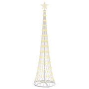 Vidaxl led kerstboom warmwit 250 cm metaal - afbeelding 2